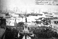 Inauguración del Monumento a la Marina, Valparaíso, 21 de Mayo de 1886