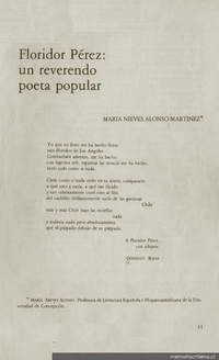 Floridor Pérez, un reverendo poeta popular
