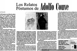 Los relatos póstumos de Adolfo Couve