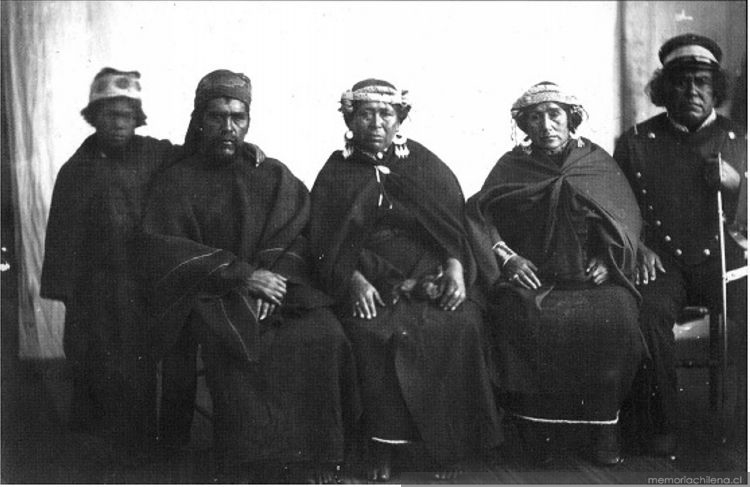 Cacique Juan Huaraman, su hermano y Juan Soldado, 1863