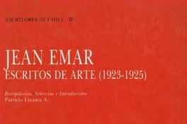 Jean Emar : escritos de arte (1923-1925)