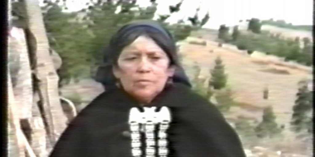 Fotograma de la película "Sueños del cultrún", 1990