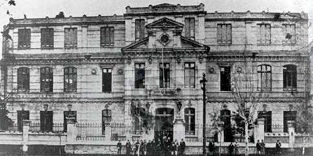 Antiguo Instituto Pedagógico de Chile : Alameda con Cumming, Santiago, 1920