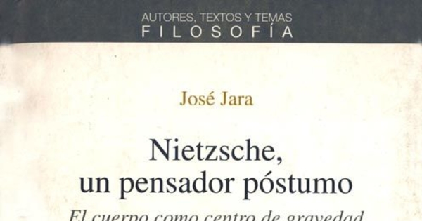 Nietzsche, un pensador póstumo : el cuerpo como centro de gravedad