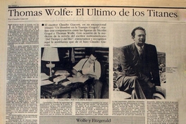 Thomas Wolfe: El último de los Titanes