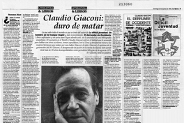 Claudio Giaconi, duro de matar