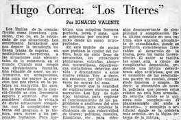 Hugo Correa: "Los títeres"