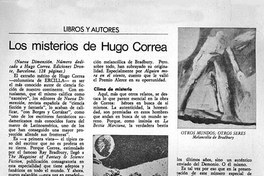 Los misterios de Hugo Correa