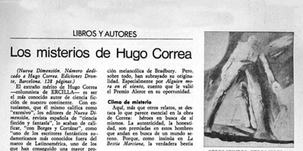 Los misterios de Hugo Correa