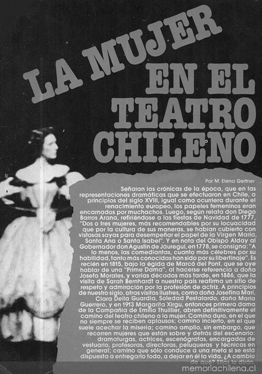 La mujer en el teatro chileno