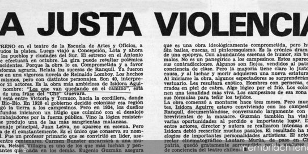 La justa violencia