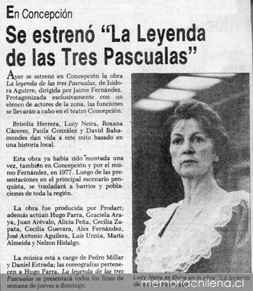 Se estrenó "La leyenda de las tres Pascualas"