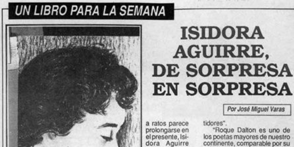 Isidora Aguirre, de sorpresa en sorpresa