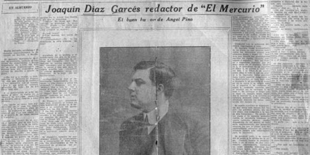 Joaquín Díaz Garcés, redactor de El Mercurio