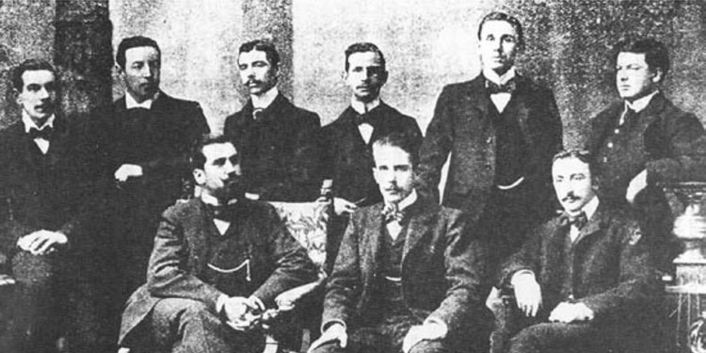 Joaquín Díaz Garcés entre los licenciados de Derecho, 1900