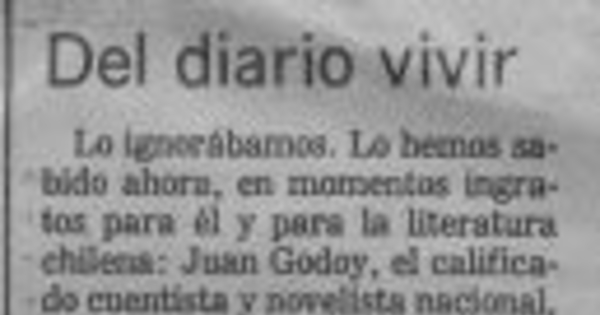 Del diario vivir