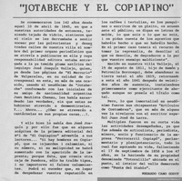 Jotabeche y "El Copiapino"