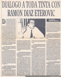 Diálogo a toda tinta con Ramón Díaz Eterovic