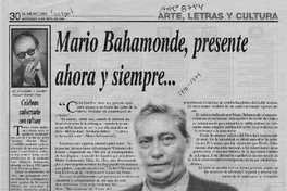 Mario Bahamonde, presente ahora y siempre
