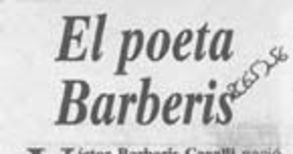 El poeta Barberis