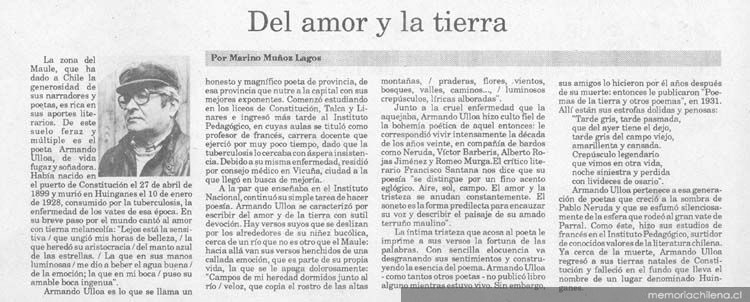 Del amor y la tierra