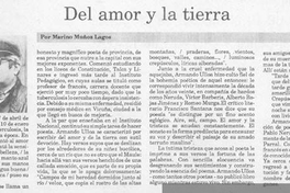 Del amor y la tierra