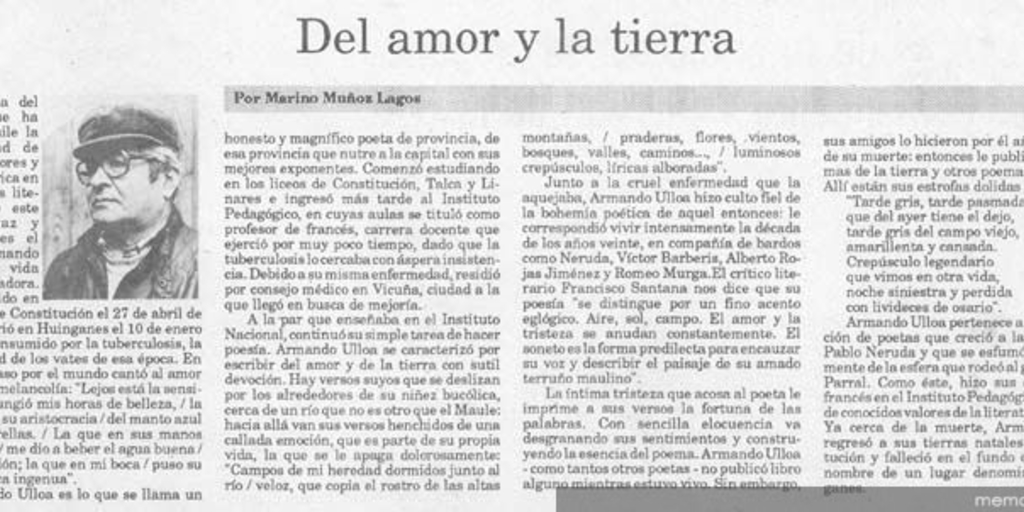 Del amor y la tierra