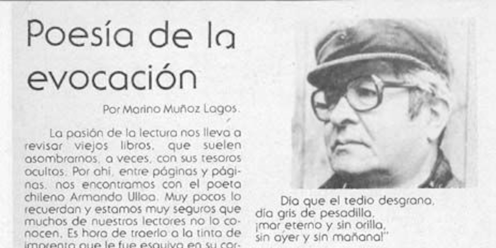 Poesía de la evocación