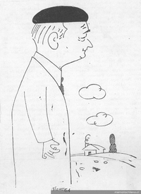 Caricatura de José Santos González Vera