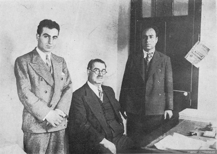 Enrique Kettlun junto a Basin y Elian Chuaqui