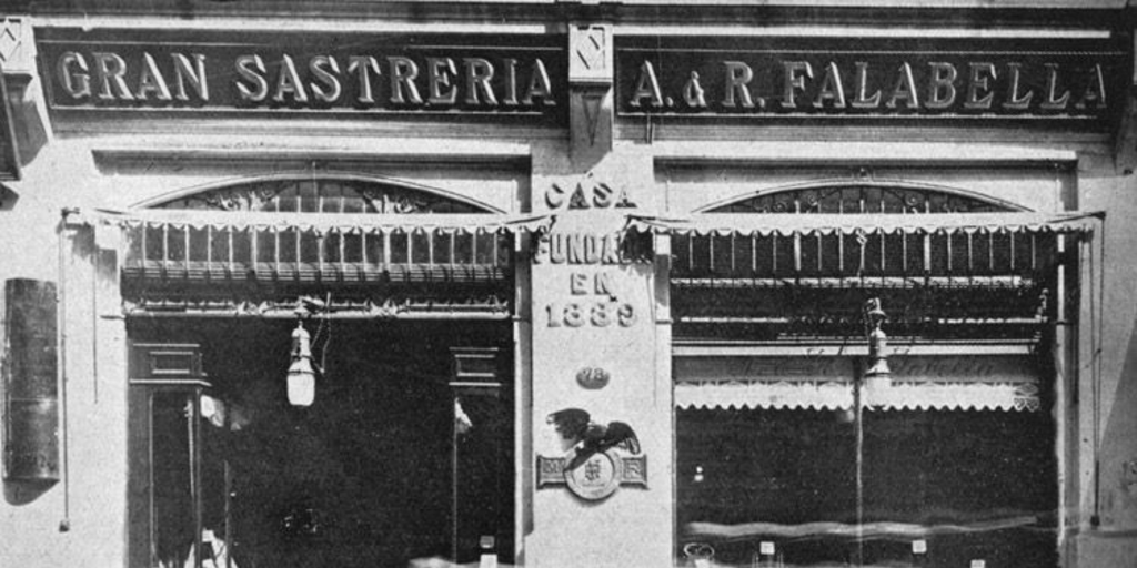 Sastreria Falabella en Santiago, 1926