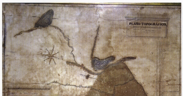 Plano topográfico, 1857