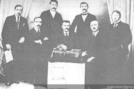 Directorio del semanario "Domovina", de la comunidad croata de Punta Arenas, 1916