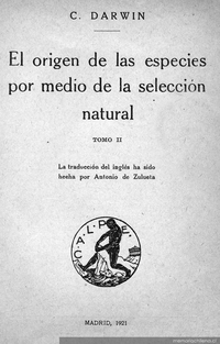 El origen de las especies por medio de la selección natural : tomo II