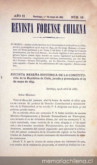 El parlamentarismo en la constitución política de Chile : memoria de prueba
