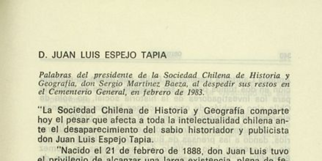 D. Juan Luis Espejo Tapia