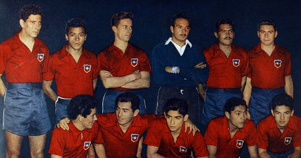 Seleccionado chileno al campeonato sudamericano de 1956 en Montevideo