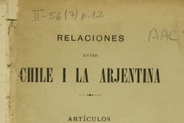 Relaciones entre Chile i la Arjentina
