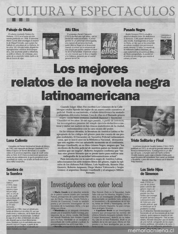 Los Mejores relatos de la novela negra latinoamericana