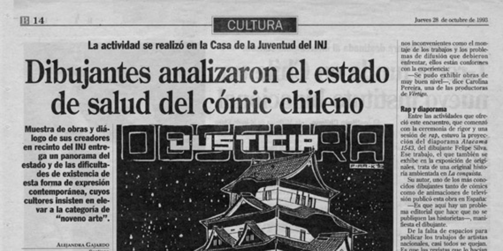 Dibujantes analizaron el estado de salud del cómic chileno