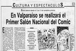 En Valparaíso se realizará el Primer Salón Nacional del Comic