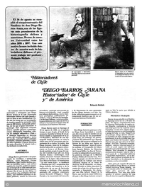 Diego Barros Arana historiador de Chile y de América