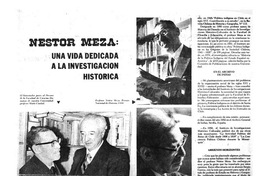 Néstor Meza: una vida dedicada a la investigación histórica