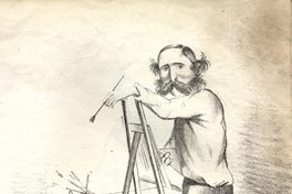 Caricatura de Alejandro Cicarelli, 1858