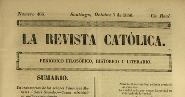 La transacción de los señores canónigos Meneses y Solis Ovando