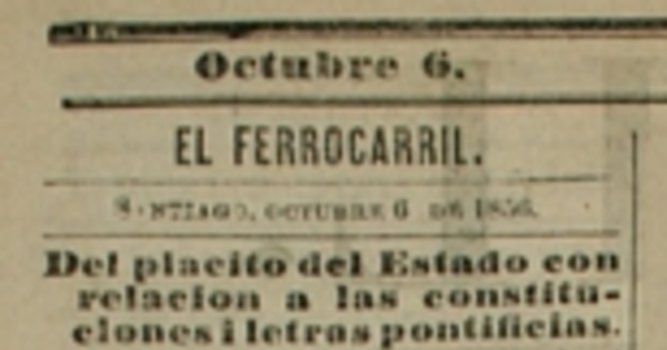 Del plácito del Estado con relación a las constituciones i letras pontificias