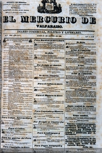 El Mercurio de Valparaíso : 13 de agosto de 1838