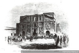 Ruinas de la Iglesia de la Compañía de Santiago después del incendio