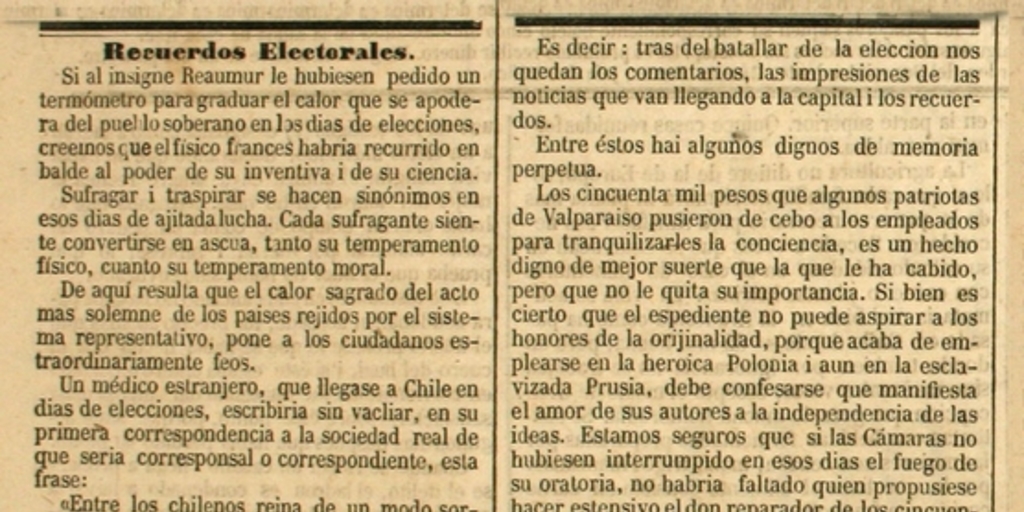 Recuerdos electorales