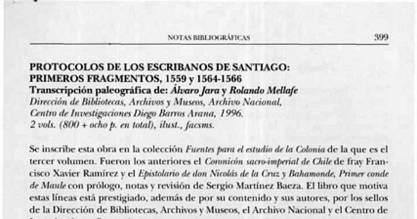 Protocolos de los escribanos de Santiago